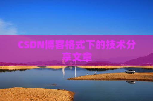 CSDN博客格式下的技术分享文章